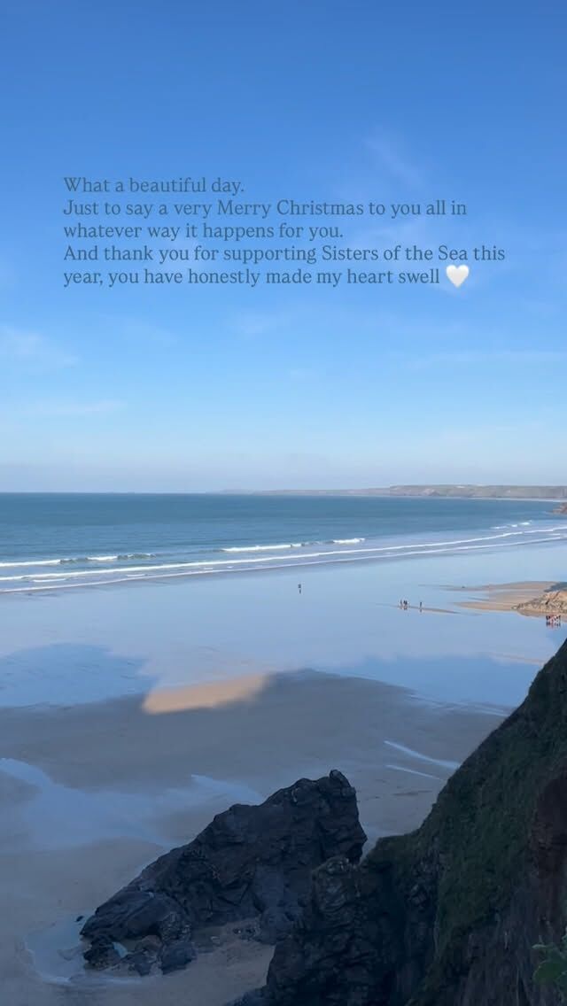 Merry Christmas!

Much love from Sisters of the Sea 💙🩵🤍

#sistersofthesea #merrychristmas #coast #ocean #cornwall