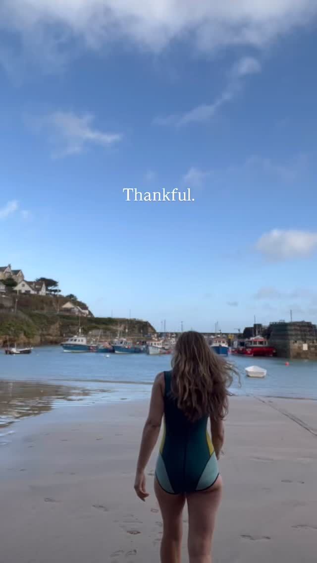 Thankful. 

For a gap in the rain. 
For a Friday morning swim. 
For the calm(ish) harbour when the sea is raging. 
And for my cosy Everything Robe because OOSH that wind made it hard today. 

Grab yours from the Sisters of the Sea shop now while wet, windy Jan continues to kick our butts. 

Are you still swimming? Got to say I’m looking forward to warmer spring days aren’t you?!

🌊💙

#coldwaterswimming #sistersofthesea #everythingrobe #newquay #wildswimming