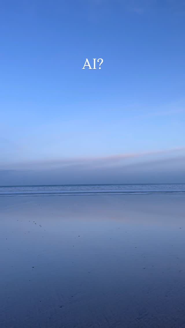 AI? No. Just beautiful Cornwall. 

Minutes later she bucketed down again, of course, but how dreamy is this? The reflections and the colours stopped me in my tracks. 

🌊💙

#cornwall #aiorreal #sistersofthesea #swimming #coast