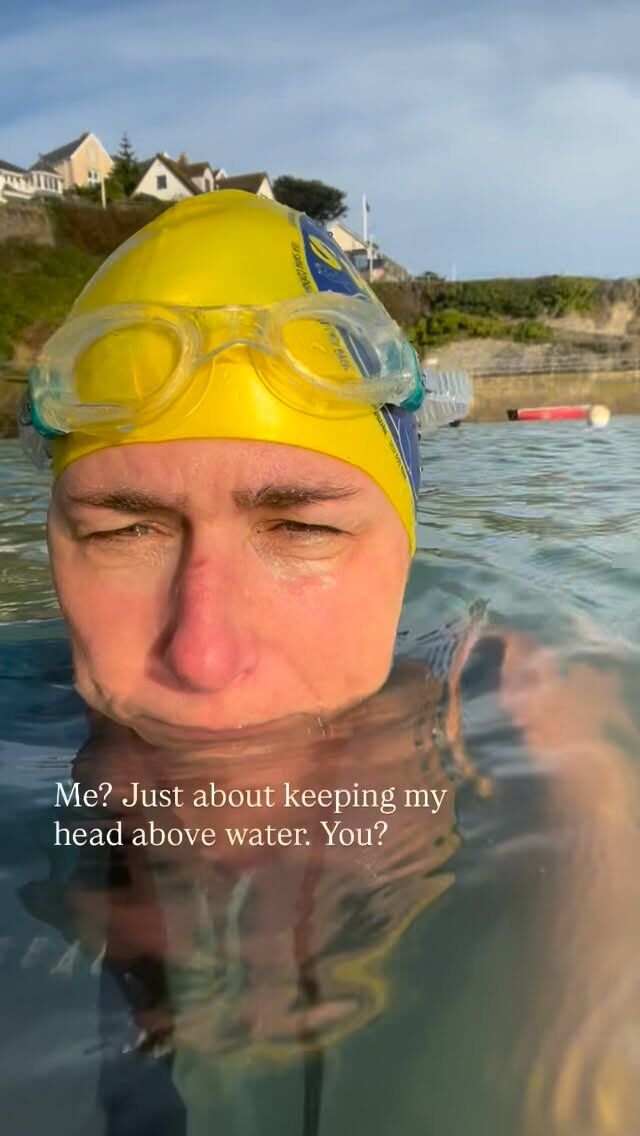 Always just about keeping my head above water.

How’s your week going?!

🌊💙

#swimming #sistersofthesea #newquay #wildswimming #sea