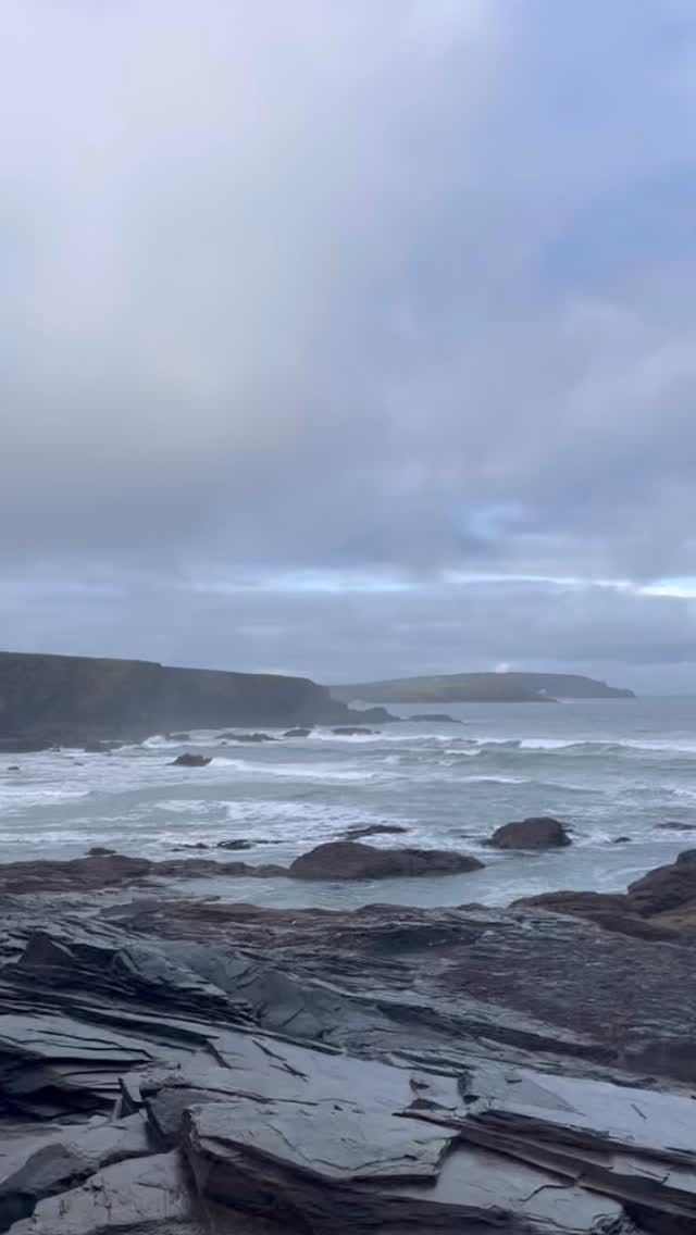 It was raining. Again. 
We nearly didn’t go. 
But oh we were glad we did 🥰

🌊💙

#winterswimming #sistersofthesea #thereward #swimming #cornwall