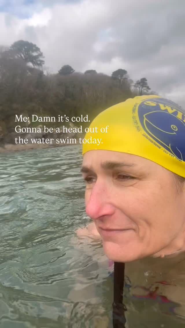 Nice dry hair swim? Nope not today. 😭

An icy swim in those winds this morning on the south coast at Porthluney. 

But we warmed up in the lovely @manormadecornwall cafe at @caerhays_castle_and_gardens 

A gorgeous day for a bday swim sister ☺️ 

🌊💙

#wildswimming #sistersofthesea #cornwall #silly #ocean