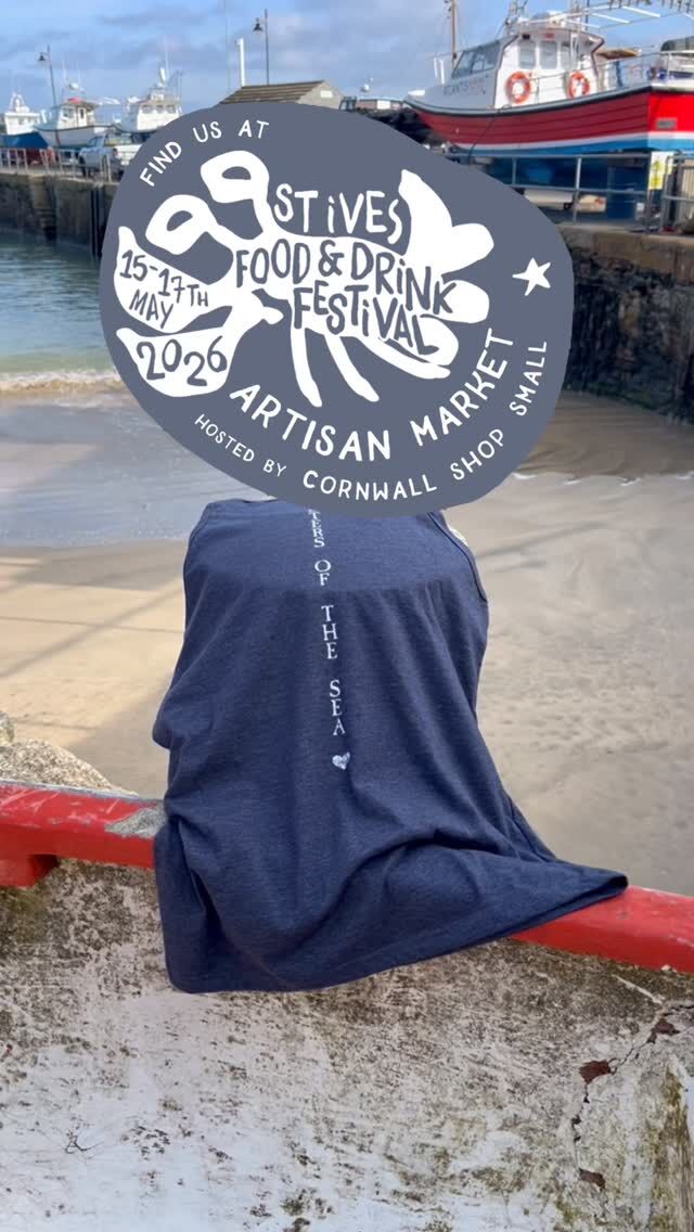 Find me and all my new loveliness at the @stivesfoodfest TOMORROW!

I’ll be in the @cornwallshopsmall marquee from 11-6 Friday and 10-6 Sat/Sun. 

There’s a tonne of stuff going on at the festival - from live music and chef demos, to craft workshops and podcasts.

Very family friendly and right on the sand at Porthminster Beach. 

So hop on the train park and ride from St Erth for spectacular views of Porth Kidney beach and Carbis Bay along the way! 

🌊💙🏖️🛍️ 

#sistersofthesea #stivesfoodfestival #stives #cornwallshopsmall #cornwall