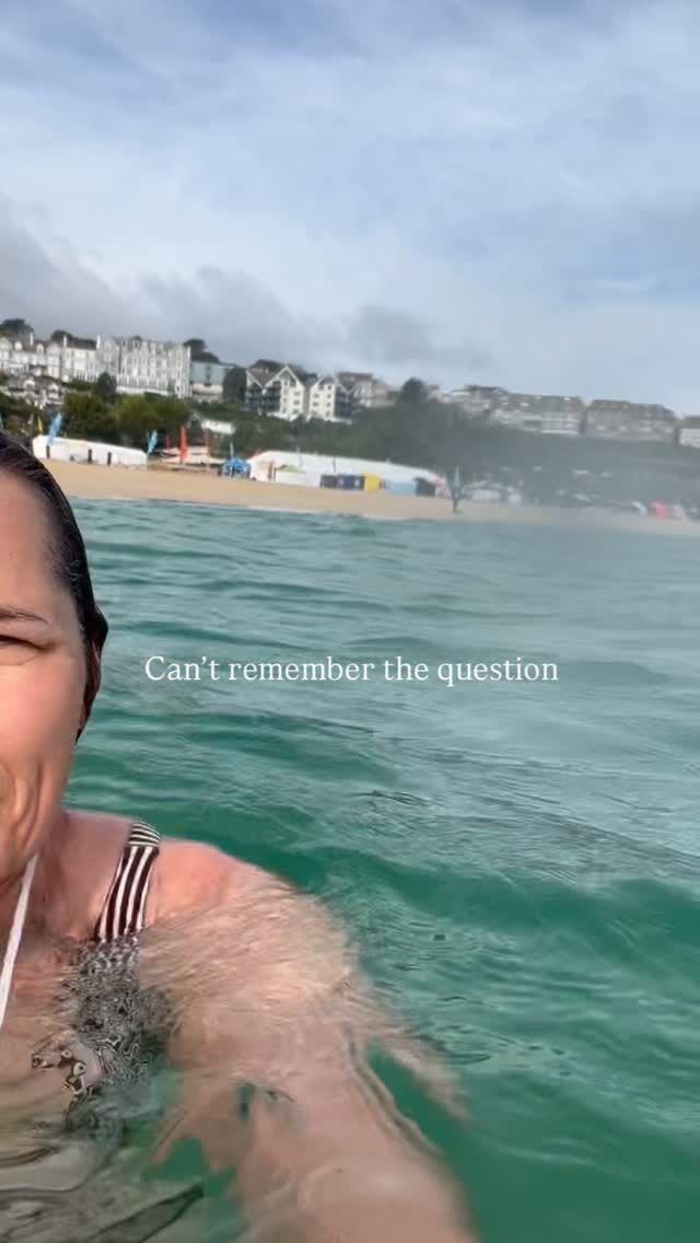 It’s always the answer. 

Who’s with me? 🙋‍♀️ 

🌊💙 

#sistersofthesea #swimming #coast #ocean cornwall