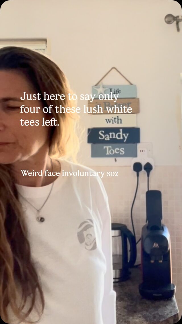 Only four left and won’t be restocking for a while. Two in S, two in XL. 

Perfect throw-on for a this on/off weather, 
💯 airlume cotton so they’re super soft. 

I’m wearing L here (I’m usually size 10ish top) because I love it in a loose fit. And room to double as an oven glove for your coffee pot 😬

I’ll be bringing them to the big Newquay market on Saturday with @cornwallshopsmall or go grab yours NOW in the Sisters of the Sea shop. 

💙🌊🛍️

#sistersofthesea #smallbusiness #longsleevetee #summerstyle #newquay