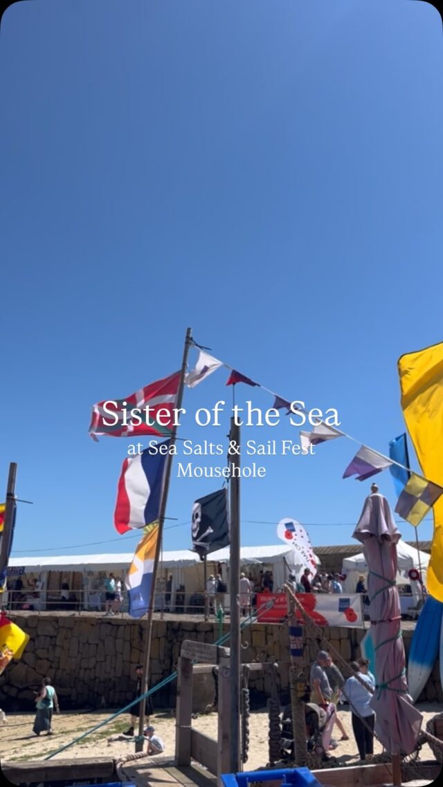 What a stunning weekend at the Mousehole @seasaltsandsail festival.

Sold out of vests, caps, and the new navy Henley’s. 

Gave away a tonne of free tattoos to girls from 8 to 78! 

Camped at the lovely @mouseholecamping, had blissful morning swims and lots of laughs with @x.alice_xox @sailors.ruin and my pitch sister @arvorandmor. 

Lovely to see @caitilins and @louisedaykinprints and wow the weather! ☀️ 

Thanks so much to everyone who stopped by, and to the organisers and volunteers for a fantastic event. 

💙🌊 

#sistersofthesea #mousehole #cornwall #sea #marketlife