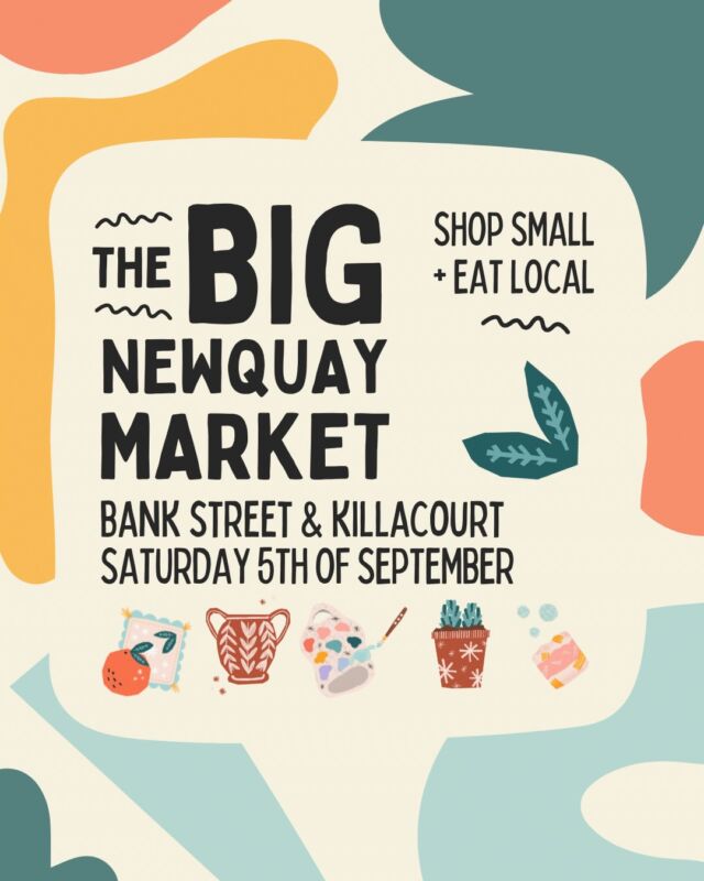 Lots going on today in Newquay, with over 50 traders on the @cornwallshopsmall market running along Bank Street and on the Killacourt. 

PLUS it’s the Summer Finale so there’s live music, fairground rides, creative sessions, face painting, theatre performances and more.

I’ll have my last few Breezy Vests, Henleys and caps, plus Cosy Hoodys and a load in the sale whale (have you seen my Sale Whale?!)

And. It’s about the season for the return of the Everything Robe I’d say…

You coming? 
10am - 4pm

💙 🌊 🛍️ 

#sistersofthesea #cornwallshopsmall #newquay #swimming #cornwall